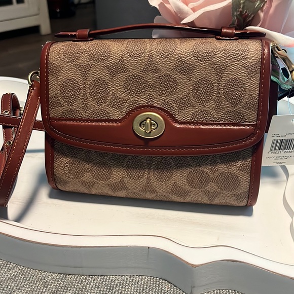 Coach Bags New Coach Kip Turnlock Crossbody In Signature Leather